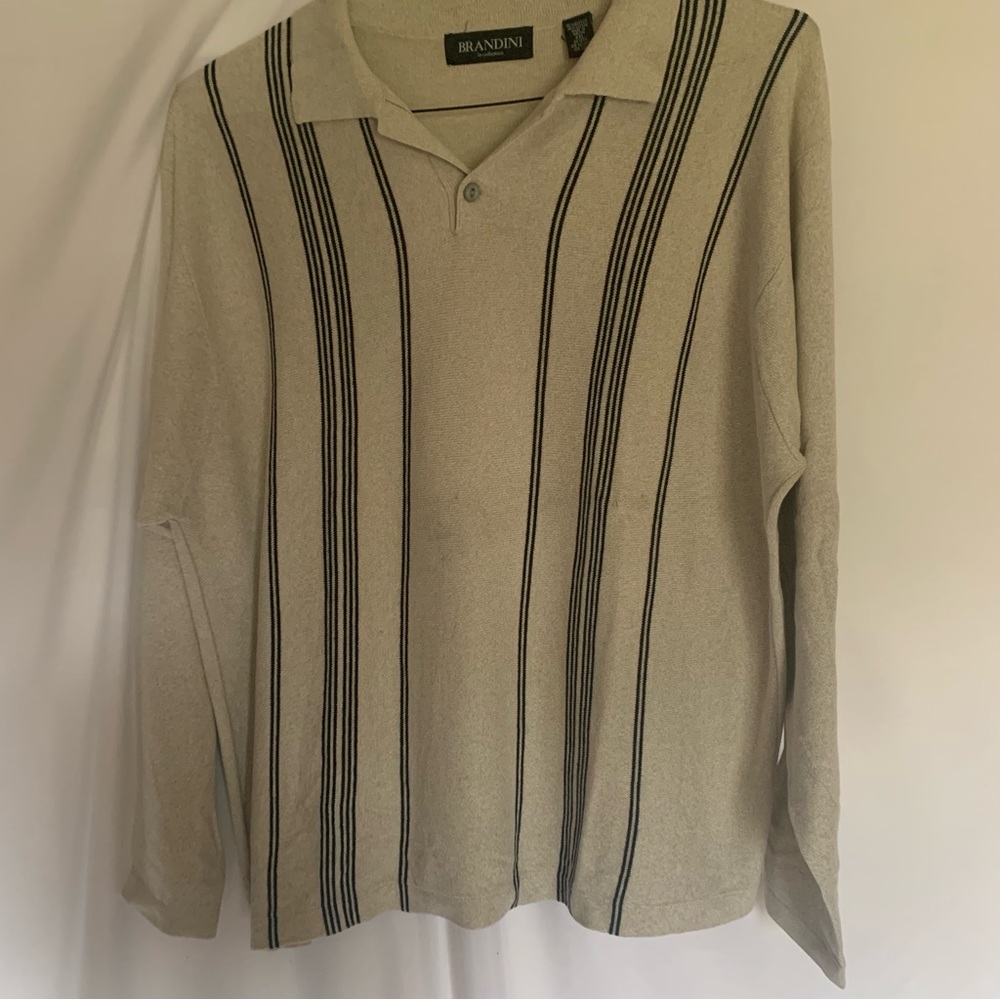 Brandini Men’s Casual Dress Collar Sweater